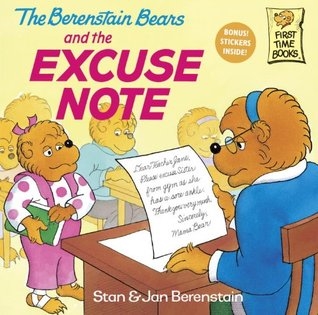 Copertina  The Berenstain Bears and the excuse note